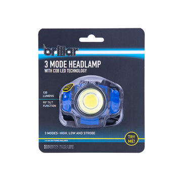 Brillar - 3 Mode Headlamp With COB LED Technology